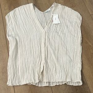 NWT VINCE V-neck Popover Top